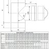Тройник Craft 90*с ревизией (AISI 316 0.5 мм) D-80