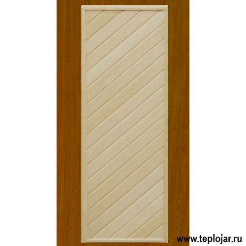 Двери банные деревянные.Дверь глухая тип №4 (Липа) 0,7м х 1,7м