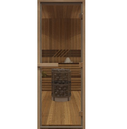 Двери Дорвуд Прозрачная (1,9м х 0,7м) Коробка